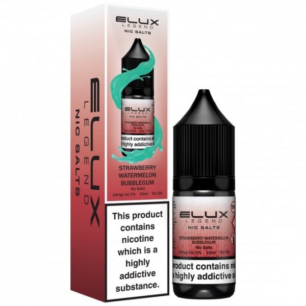 Strawberry Watermelon Bubblegum Nic Salt E Liquid - Legend Series (10ml)
