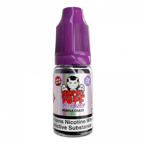 Purple Craze Ice Nic Salts E Liquid (10ml)
