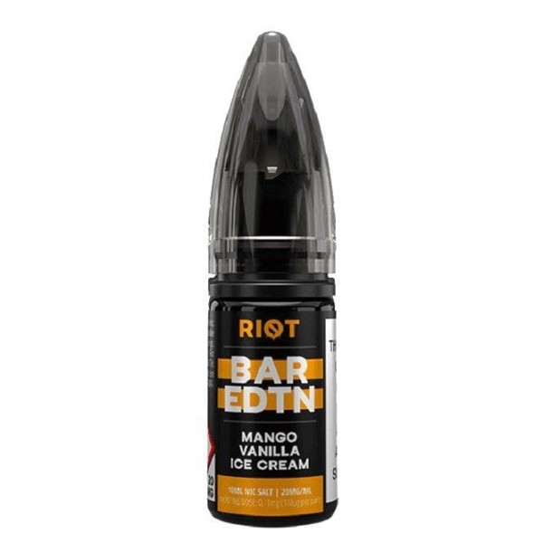 Mango Vanilla Ice Cream Nic Salt E Liquid - Bar Edition (10ml)