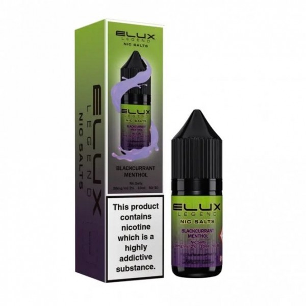 Blackcurrant Menthol Nic Salt E Liquid - Legend Series (10ml)