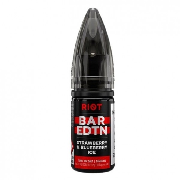 Strawberry & Blueberry Ice Nic Salt E Liquid - Bar Edition (10ml)