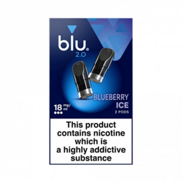 2.0 Blueberry Ice Nic Salt Pods (2 x 1.9ml)