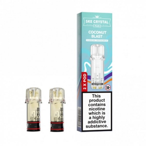 Coconut Blast Nic Salt E Liquid Pods - Crystal Plus (2 x 2ml)