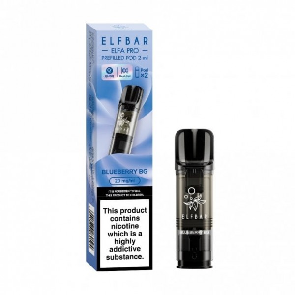 Blueberry BG Nic Salt E Liquid Pods - Elfa PRO Series (2 x 2ml)