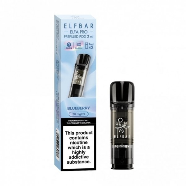 Blueberry Nic Salt E Liquid Pods - Elfa PRO Series (2 x 2ml)