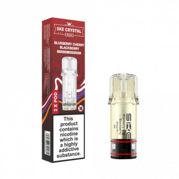 Blueberry Cherry Blackberry Nic Salt E Liquid Pods - Crystal Plus (2 x 2ml)