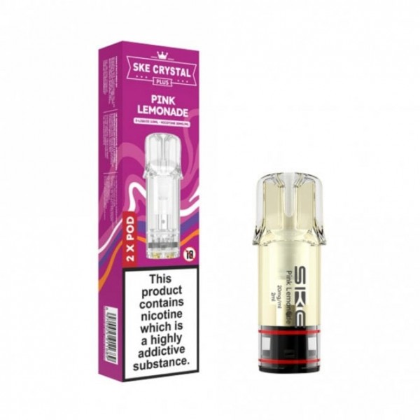 Pink Lemonade Nic Salt E Liquid Pods - Crystal Plus (2 x 2ml)