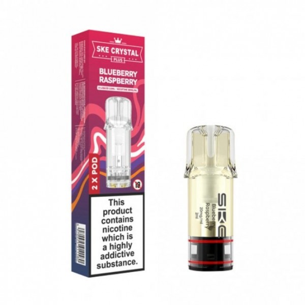 Blueberry Raspberry Nic Salt E Liquid Pods - Crystal Plus (2 x 2ml)