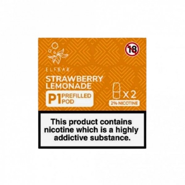 Strawberry Lemonade P1 Nic Salt E Liquid Pods (2 x 2ml)