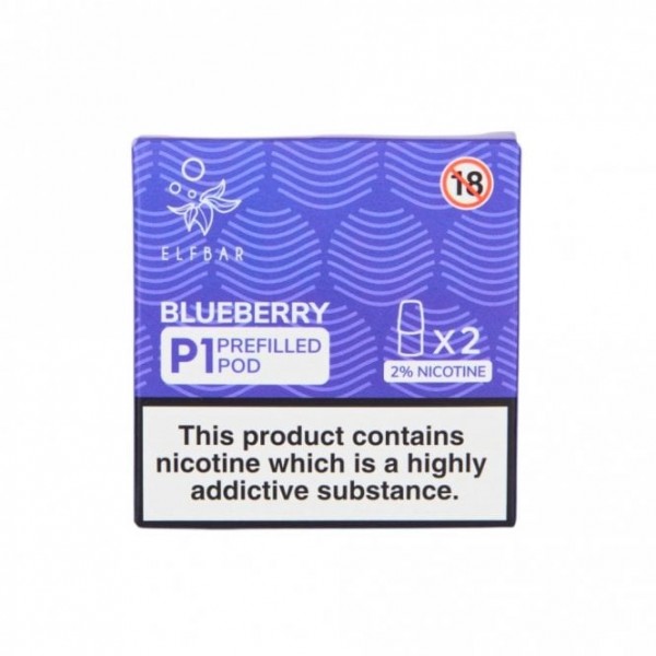 Blueberry Mate P1 Nic Salt E Liquid Pods (2 x 2ml)