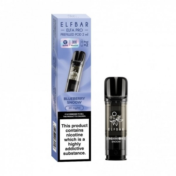 Blueberry Snoow (Blueberry Jam) Nic Salt E Liquid Pods - Elfa PRO Series (2 x 2ml)