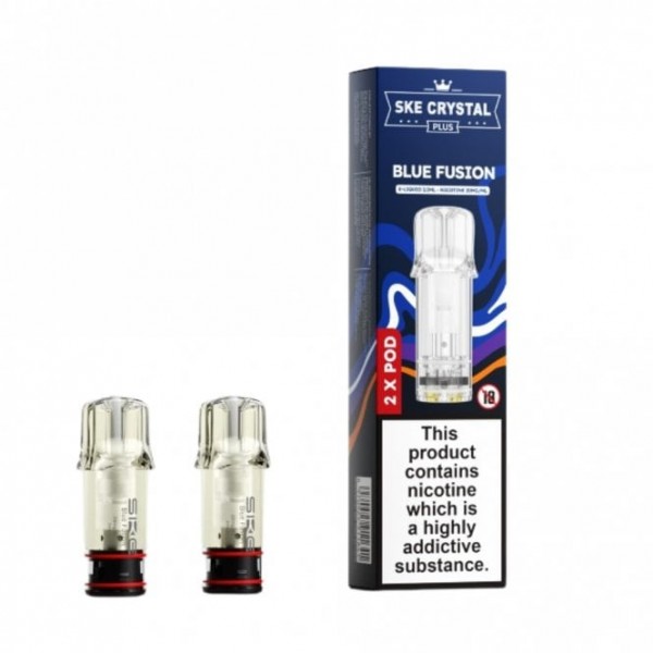 Blue Fusion Nic Salt E Liquid Pods - Crystal Plus (2 x 2ml)