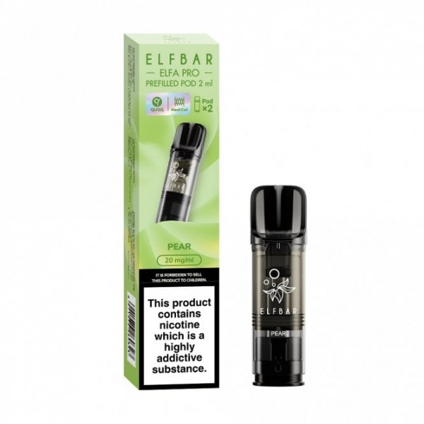 Pear Nic Salt E Liquid Pods - Elfa PRO Series (2 x 2ml)