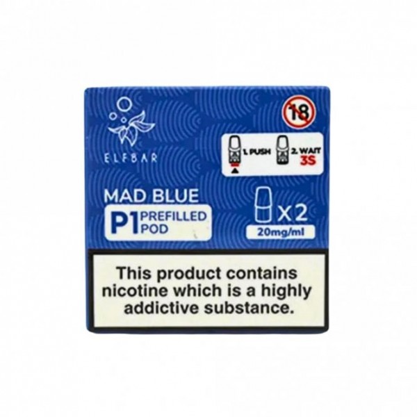 Mad Blue P1 Nic Salt E Liquid Pods (2 x 2ml)