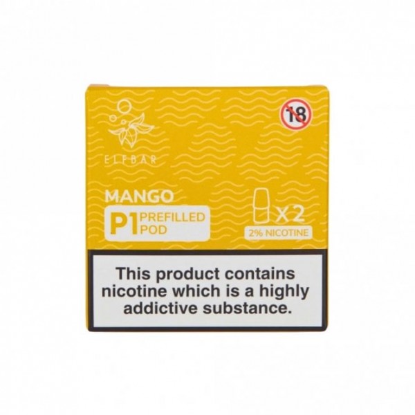 Mango Mate P1 Nic Salt E Liquid Pods (2 x 2ml)