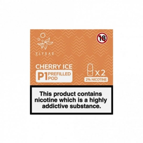 Cherry Ice P1 Nic Salt E Liquid Pods (2 x 2ml)