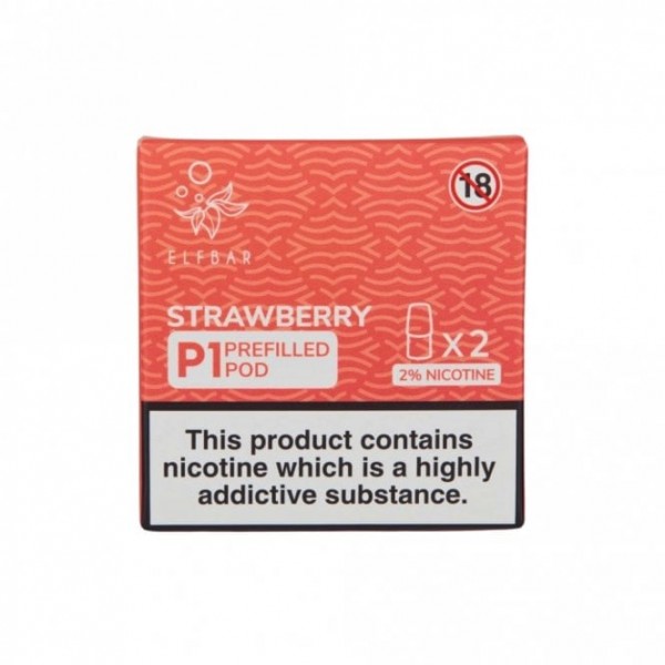 Strawberry Mate P1 Nic Salt E Liquid Pods (2 x 2ml)