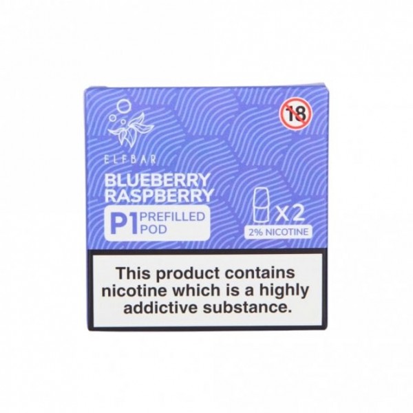 Blueberry Raspberry Mate P1 Nic Salt E Liquid Pods (2 x 2ml)