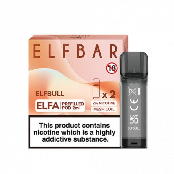 Elfbull Nic Salt E Liquid Pods - Elfa Series (2 x 2ml)
