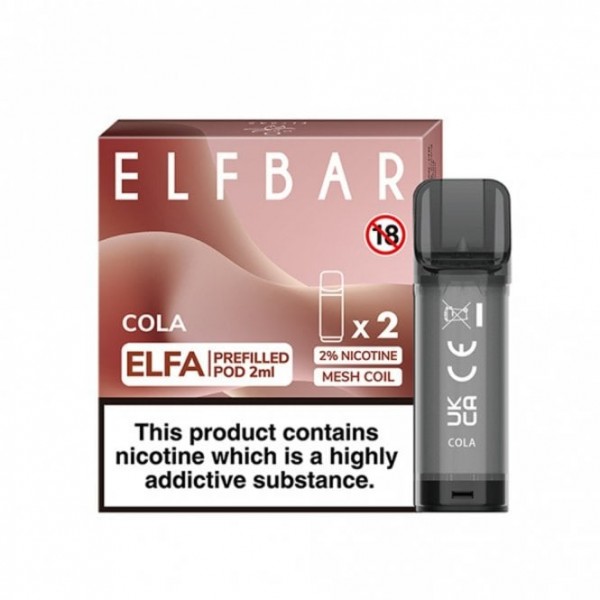 Cola Nic Salt E Liquid Pods - Elfa Series (2 x 2ml)